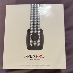 Apex Pro Headphones - Silver Bling and Black